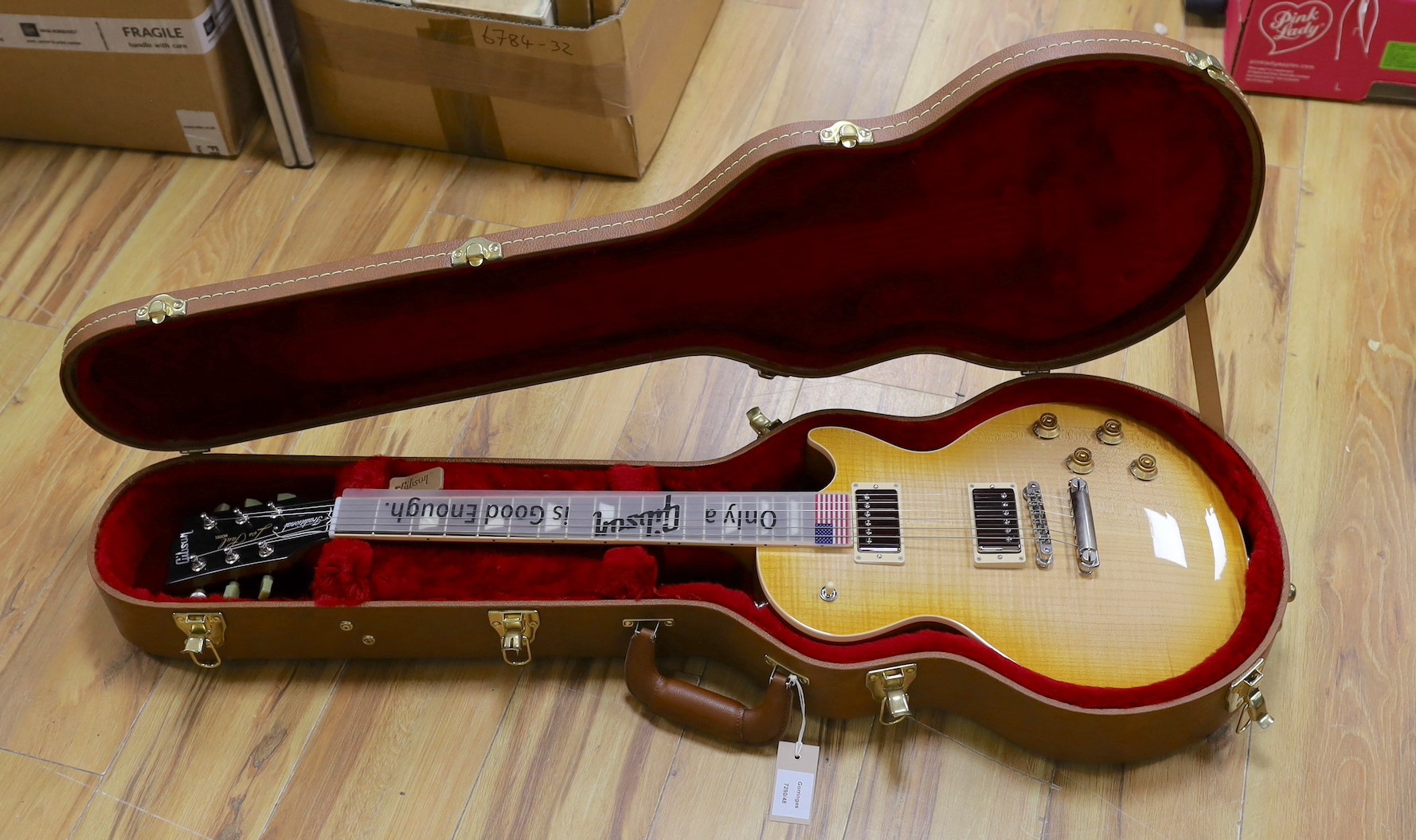 A Gibson Les Paul Traditional guitar, with case